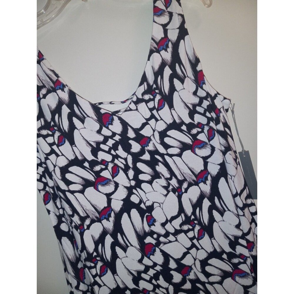 Sun Dress Tart Collections Flowy Print V-Neck Sleeveless Dress Large New